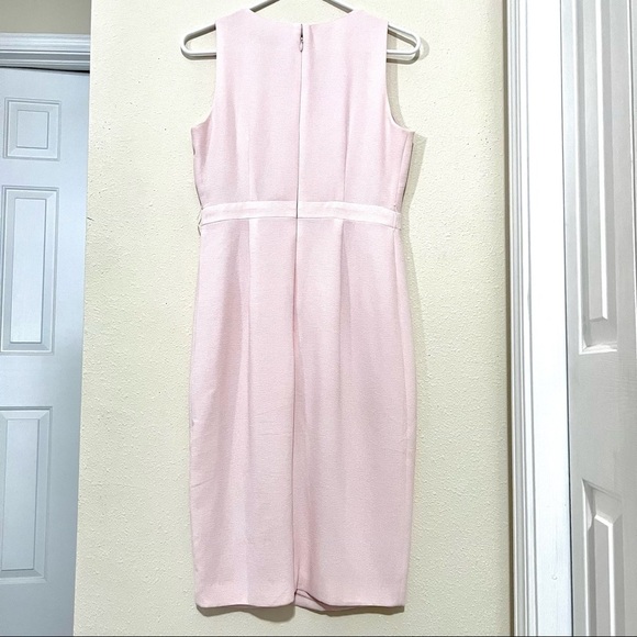 WHBM Blush V-NECK SLEEVELESS pencil DRESS womens size 2 - Picture 8 of 10